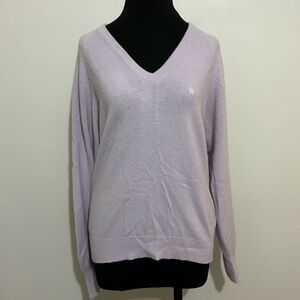 Vintage 90s 80s lilac Dior V-neck sweater size small